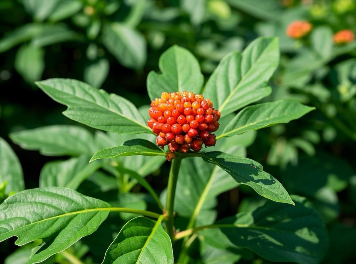 三七植株原材料图